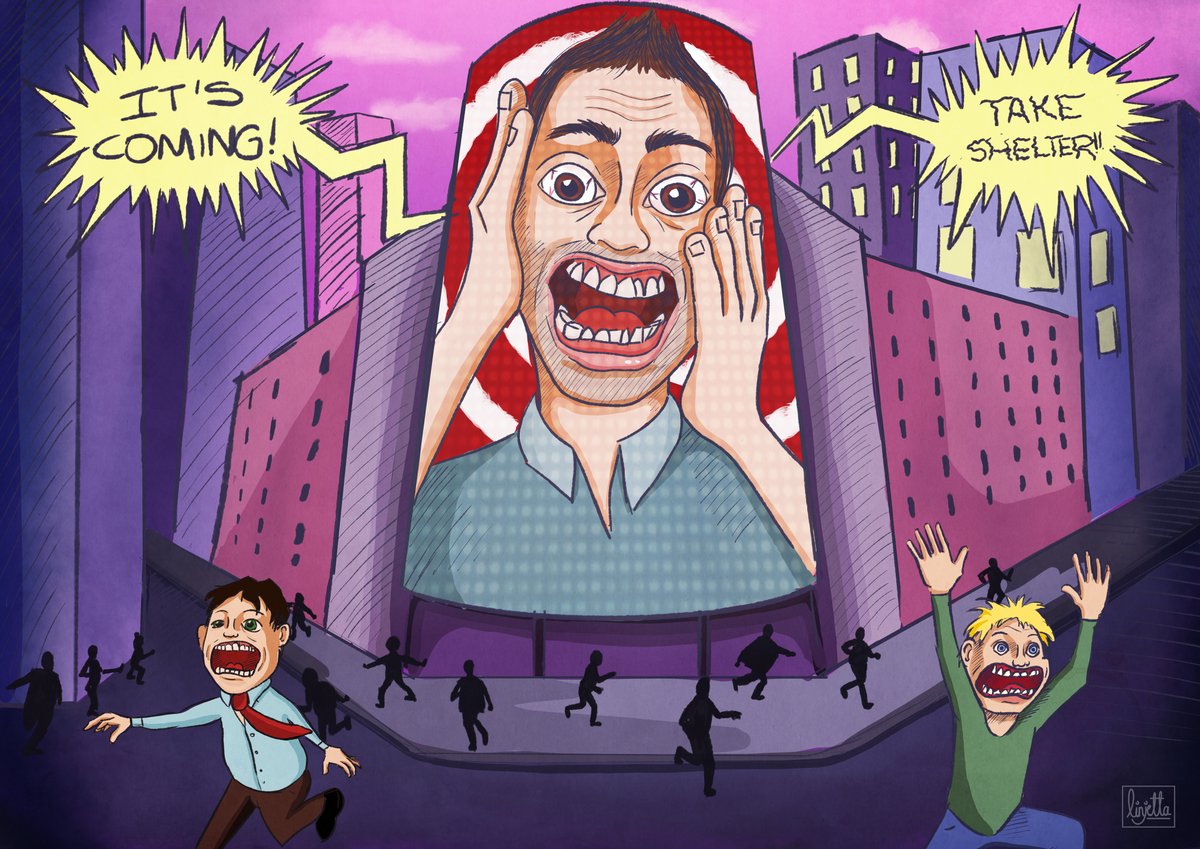 Wall of Fear, second version, illustration by Jessica Farrugia